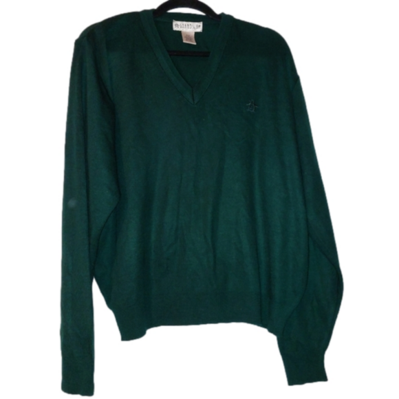 Grand Slam Other - Grand Slam Men's V-Neck Golf Sweater Hunter Green Size M Vintage  80's N…
